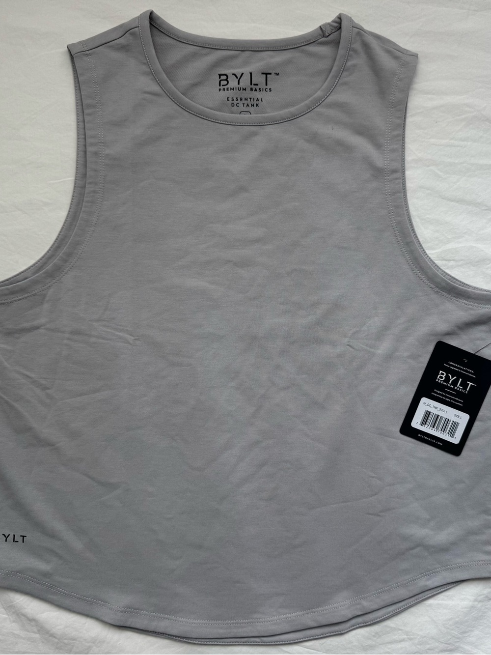 NWT Streetwear Gym Wear Athletic Minimalist BYLT Athletic Tank Basics